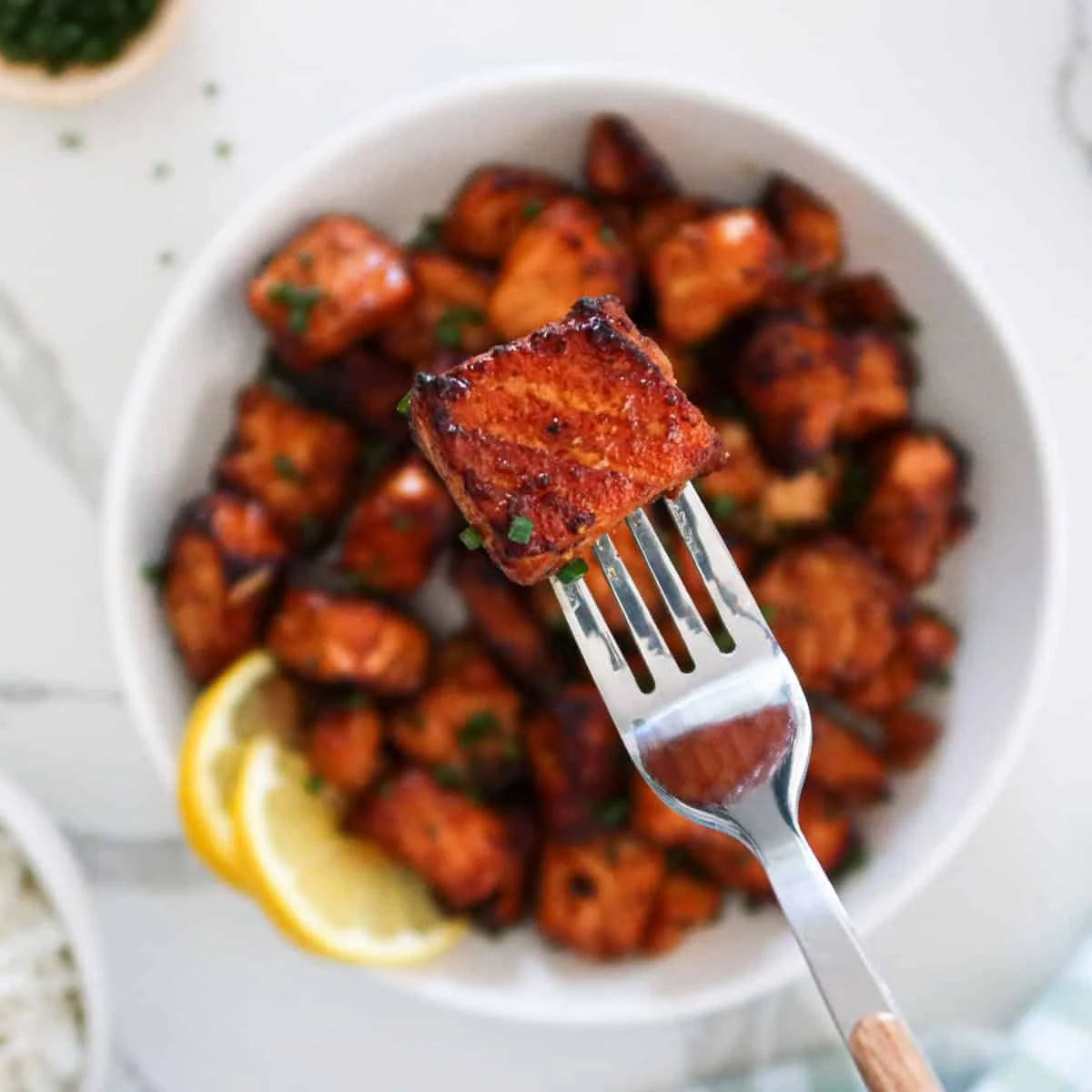 Air Fryer Salmon Bites