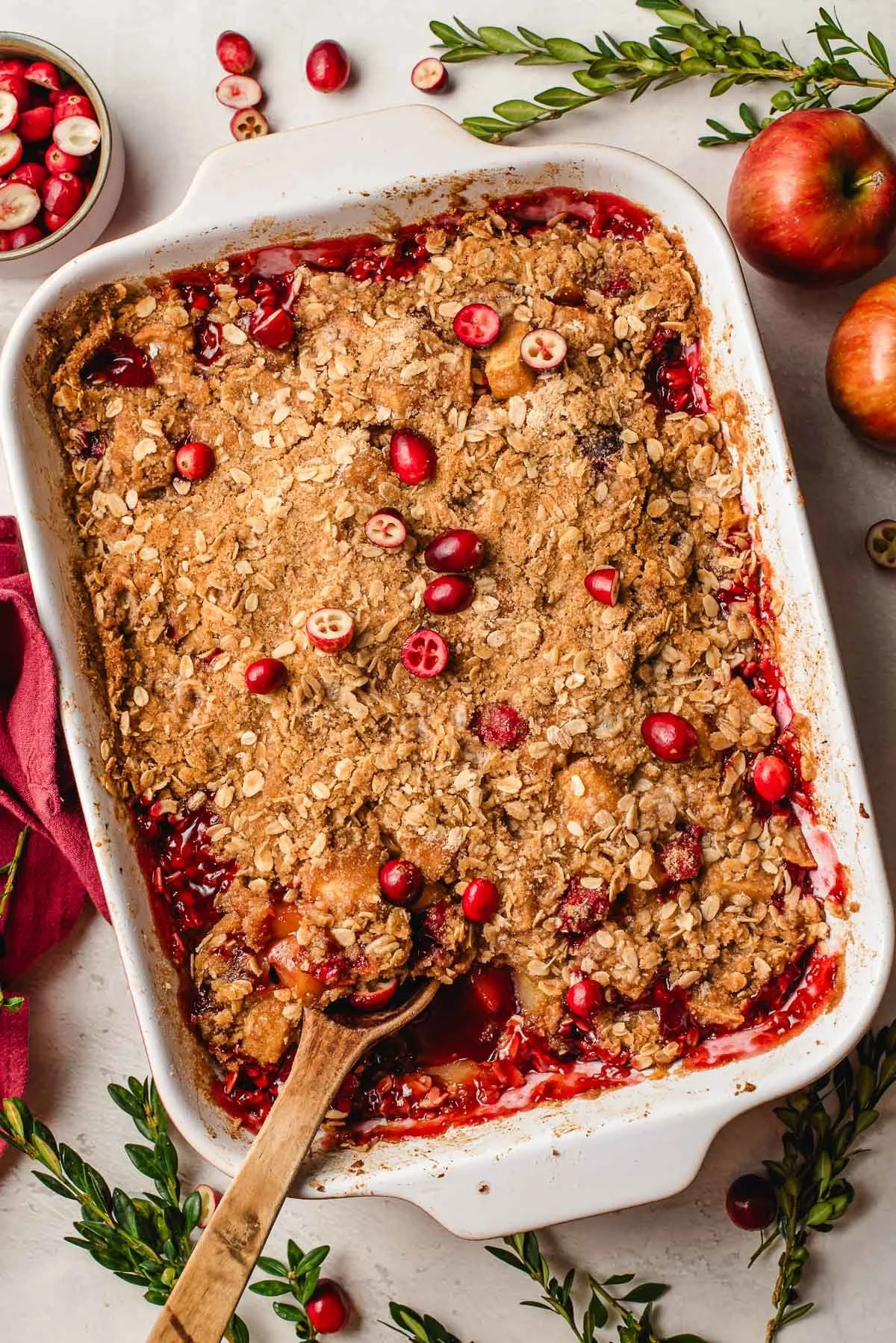 Apple Cranberry Crisp