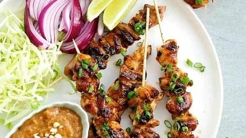 Balinese Chicken Satay with Peanut Sauce