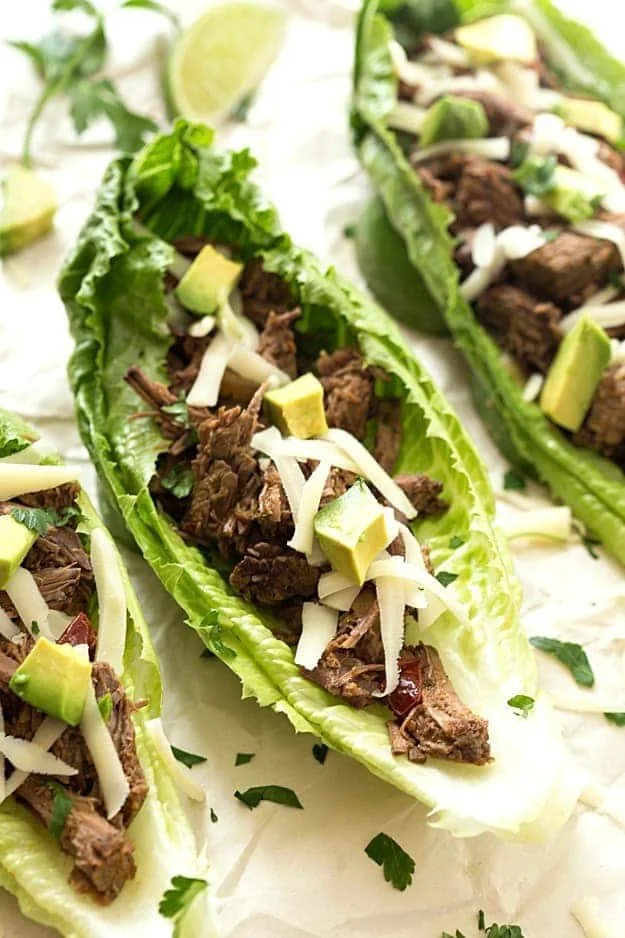 Barbacoa Taco Lettuce Wraps