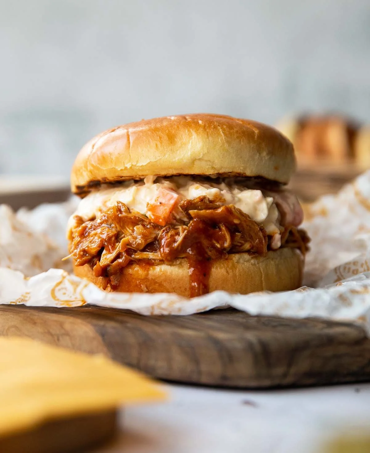 BBQ Chicken Sandwiches in Slow Cooker