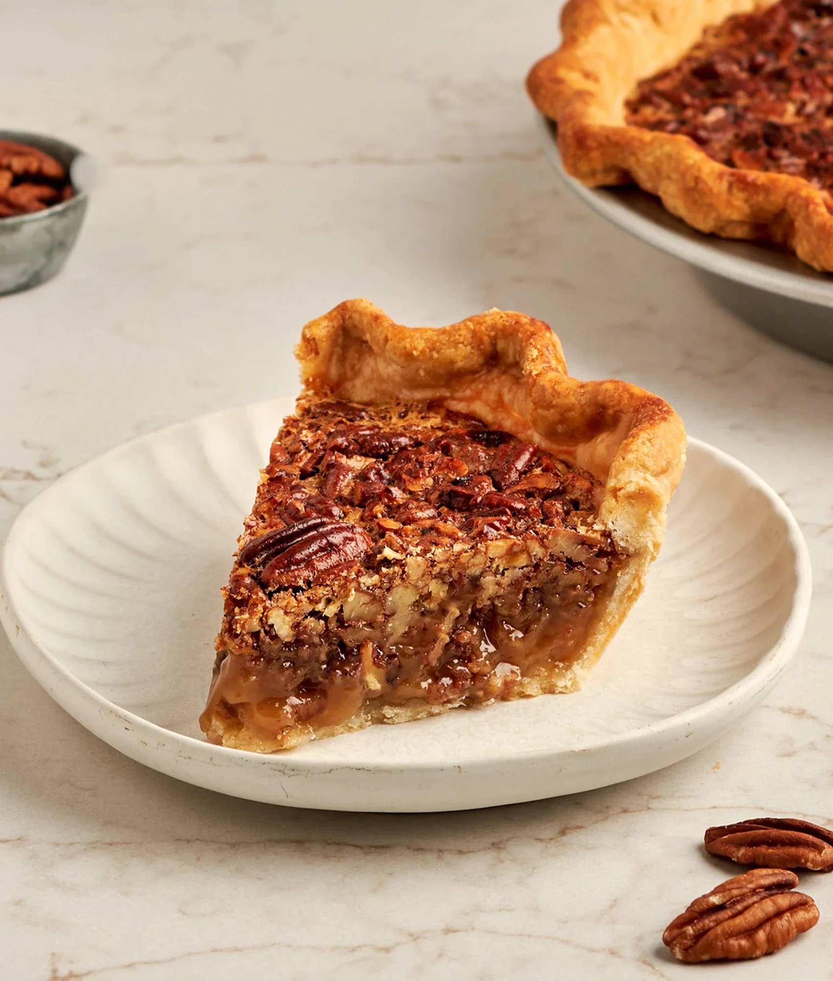 Candied Bourbon Pecan Tart