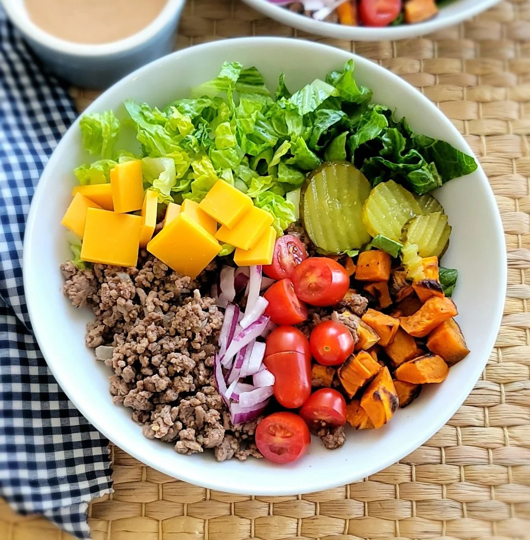 Cheeseburger-Style Potato Bowls