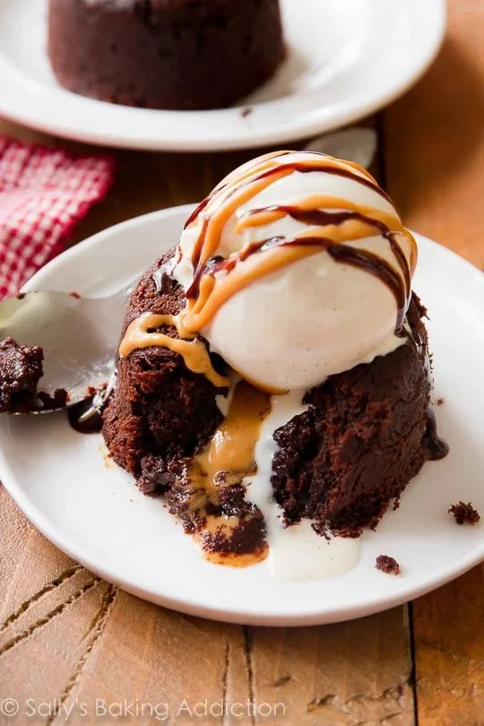 Chocolate Peanut Butter Lava Cakes