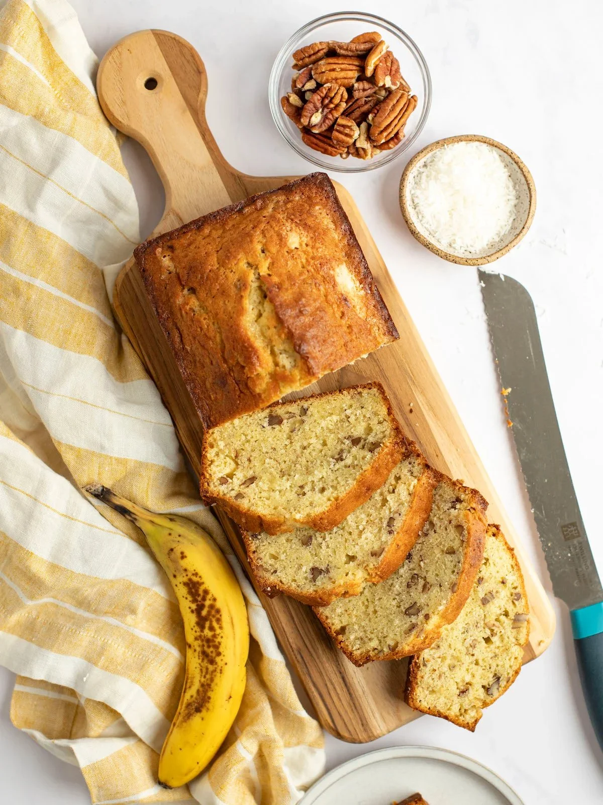 Coconut Pecan Banana Bread