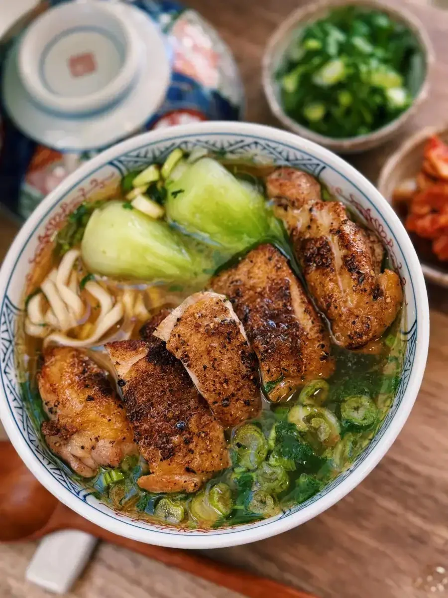 Crispy Chicken Noodle Soup