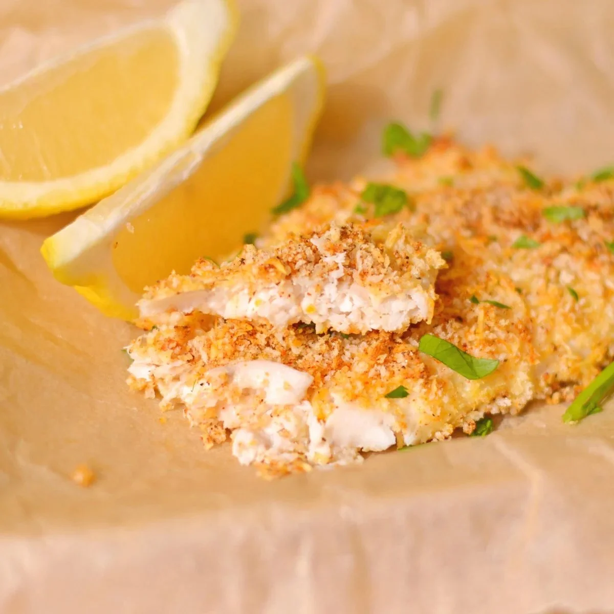 Crispy Parmesan Baked Walleye