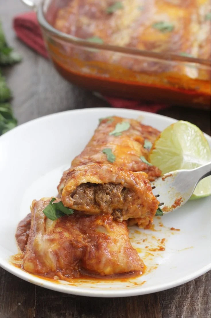 Fiery Beef Enchiladas