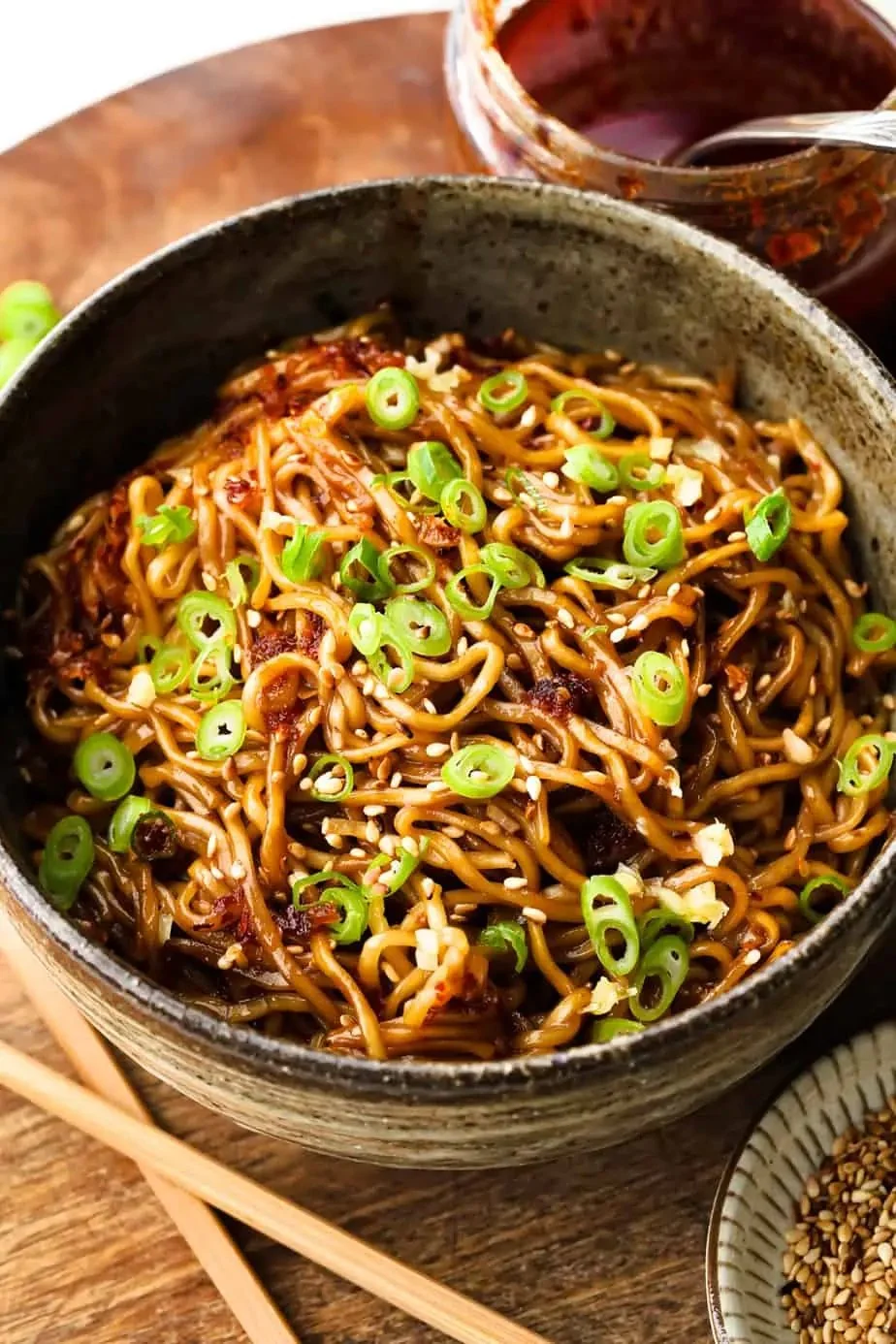 Garlic Sesame Ramen Noodles