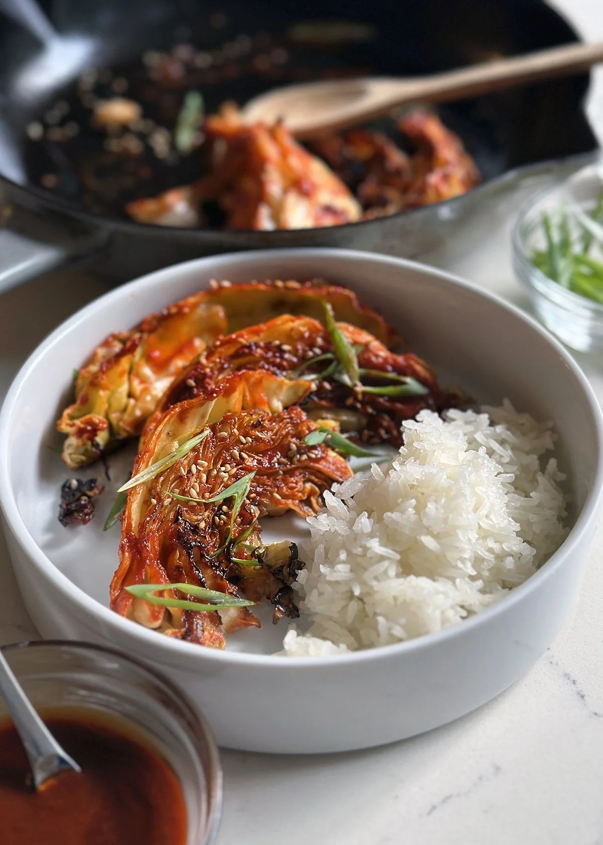 Gochujang-Glazed Roasted Cabbage