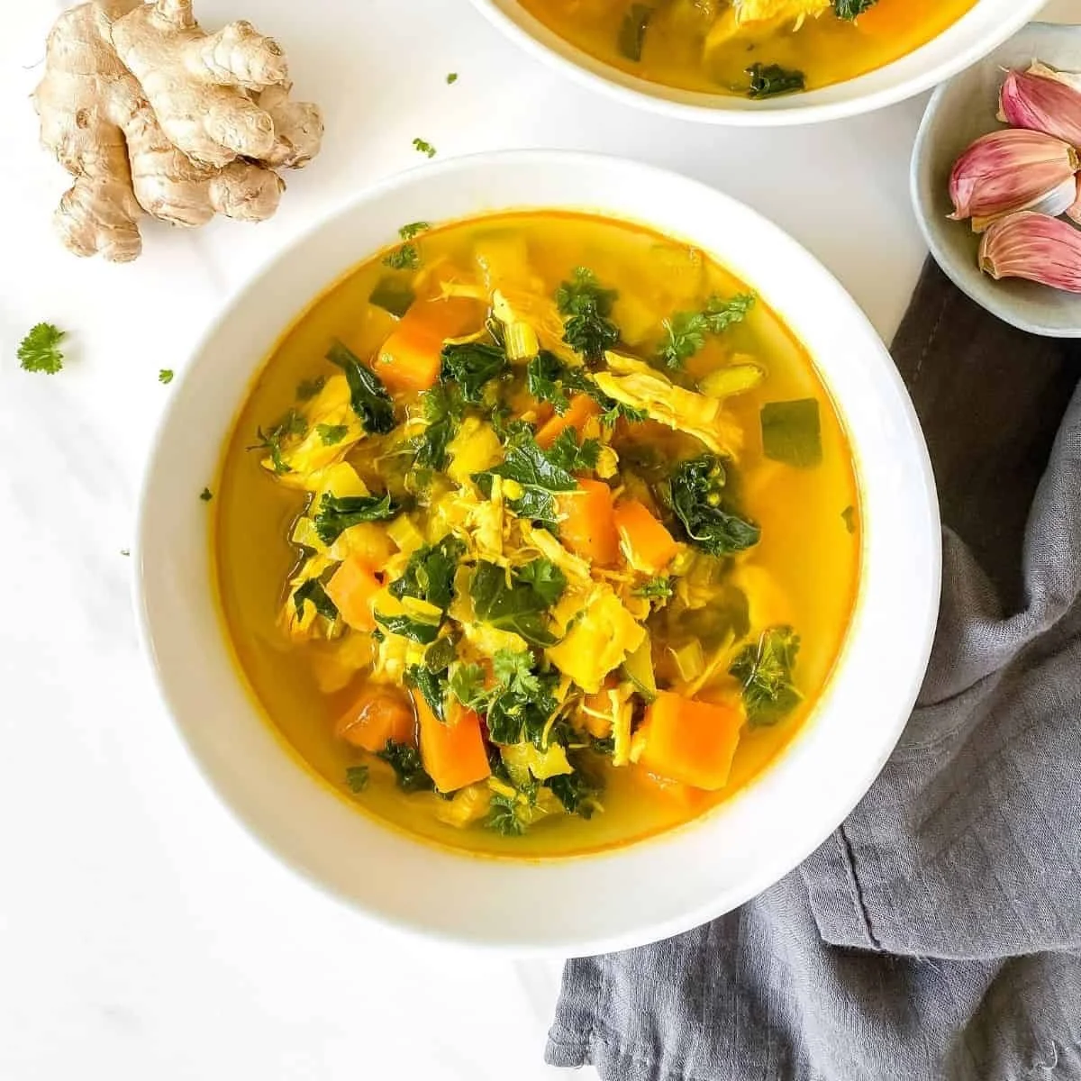 Golden Turmeric Chicken Soup