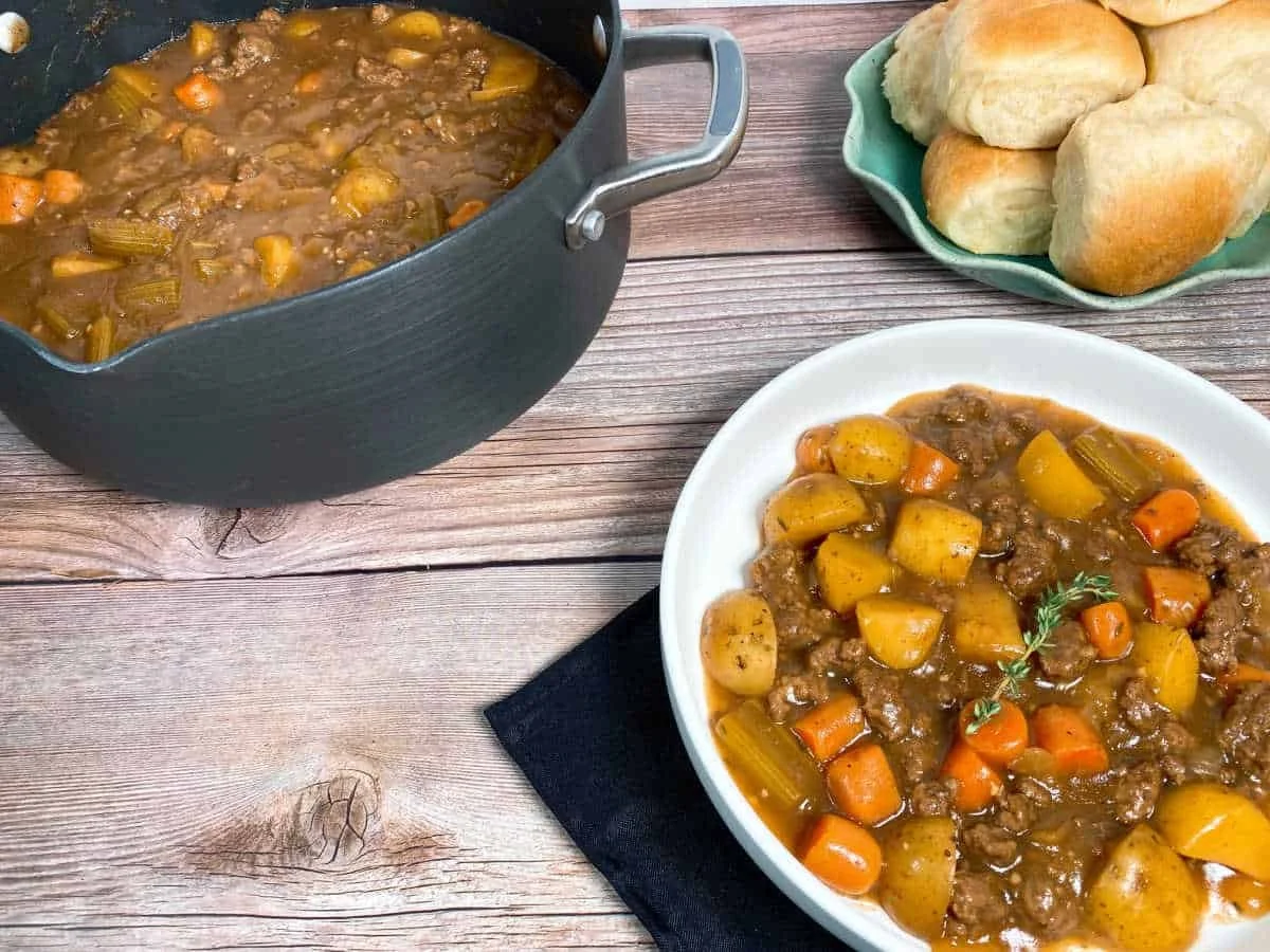 Grandma’s Hearty Ground Beef Stew