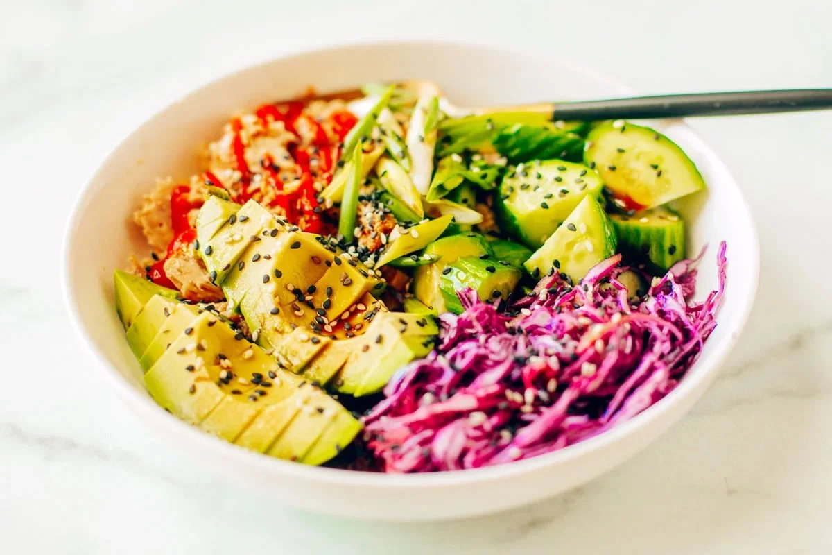 High Protein Canned Tuna Bowl