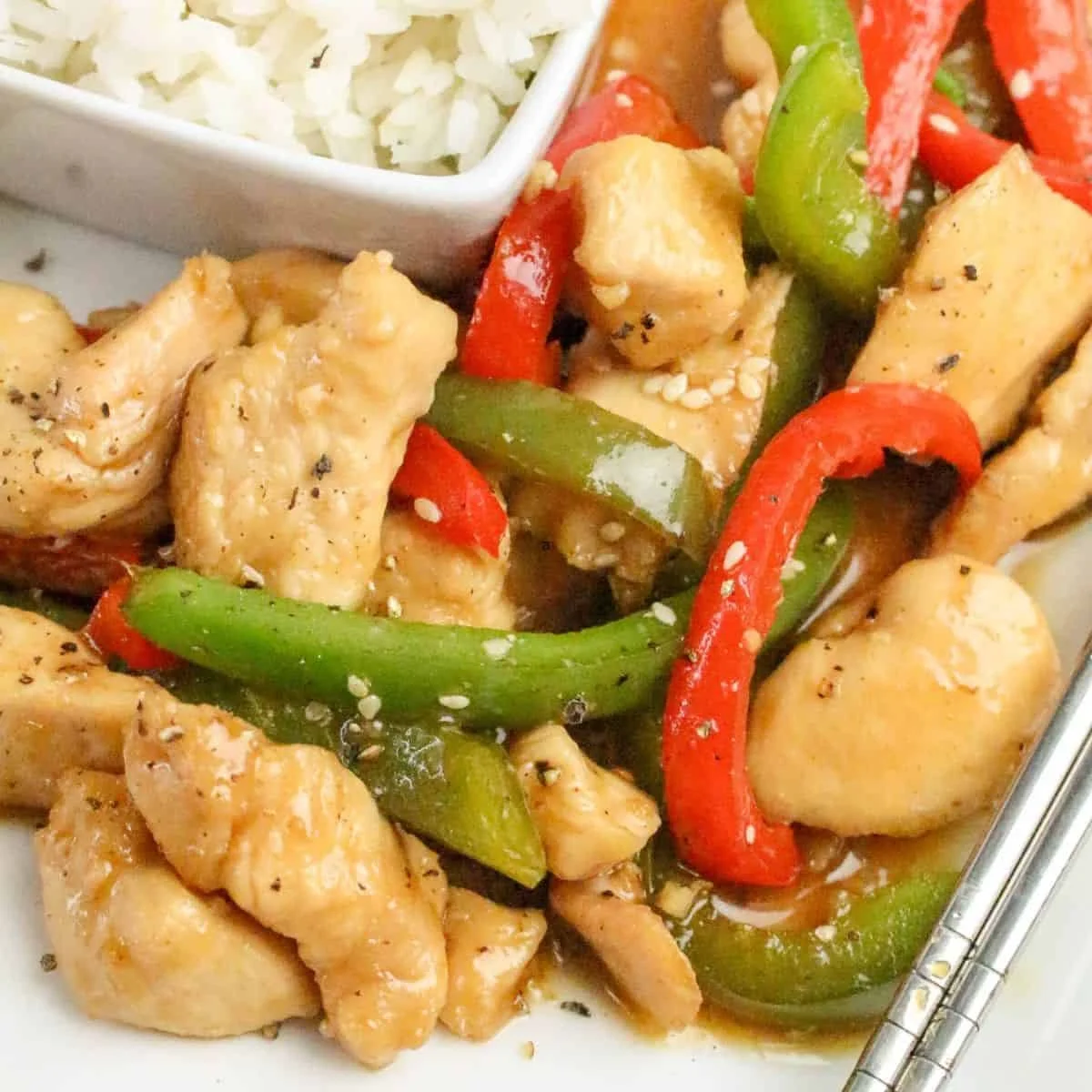 Honey-Glazed Pepper Chicken