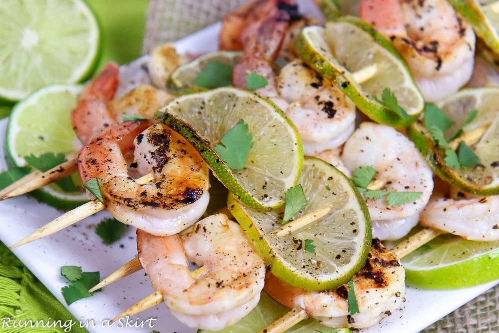 Honey Lime Shrimp Skewers
