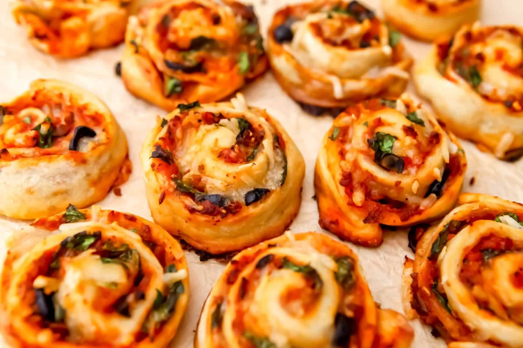 Meatless Pizza Rolls