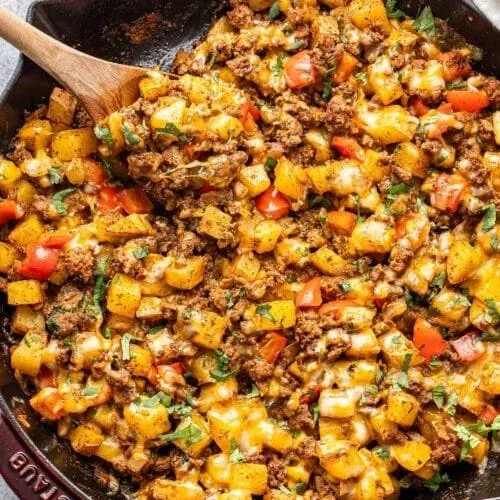 Mexican Beef and Potato Skillet