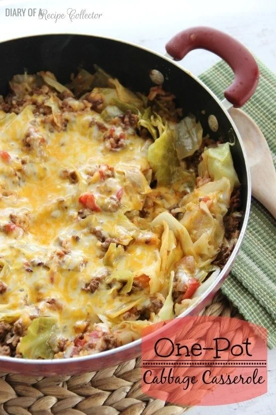 One-Pot Cheddar Cabbage Casserole