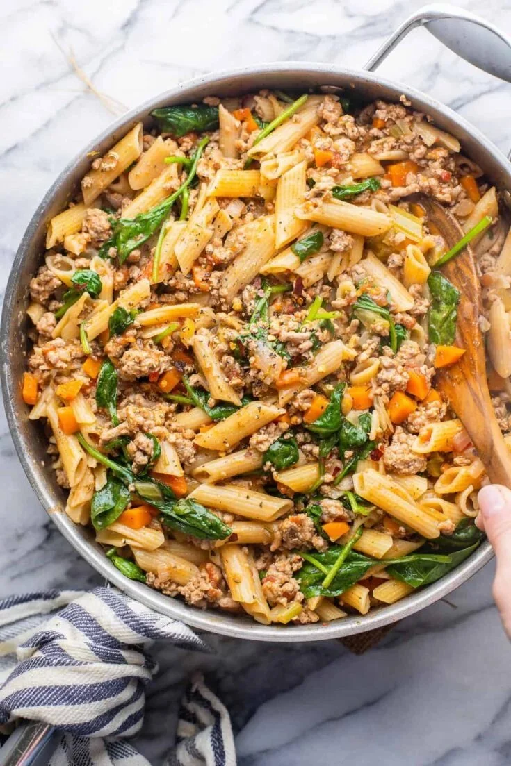 One-Pot Ground Turkey Pasta