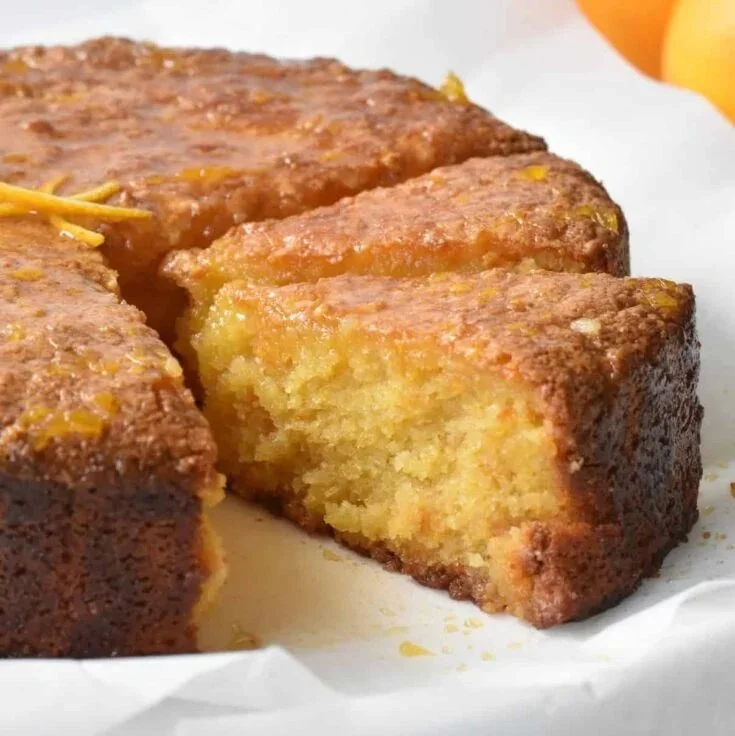 Orange Glazed Flourless Cake