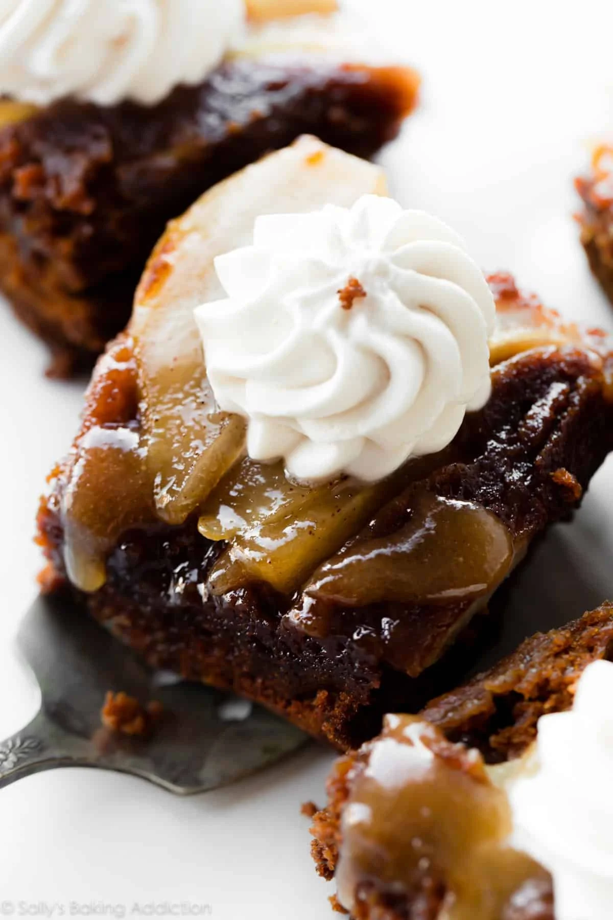 Pear Gingerbread Upside-Down Cake