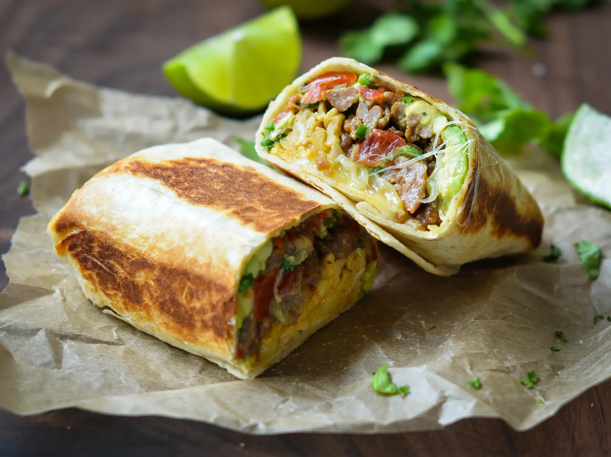 Savory Breakfast Burritos