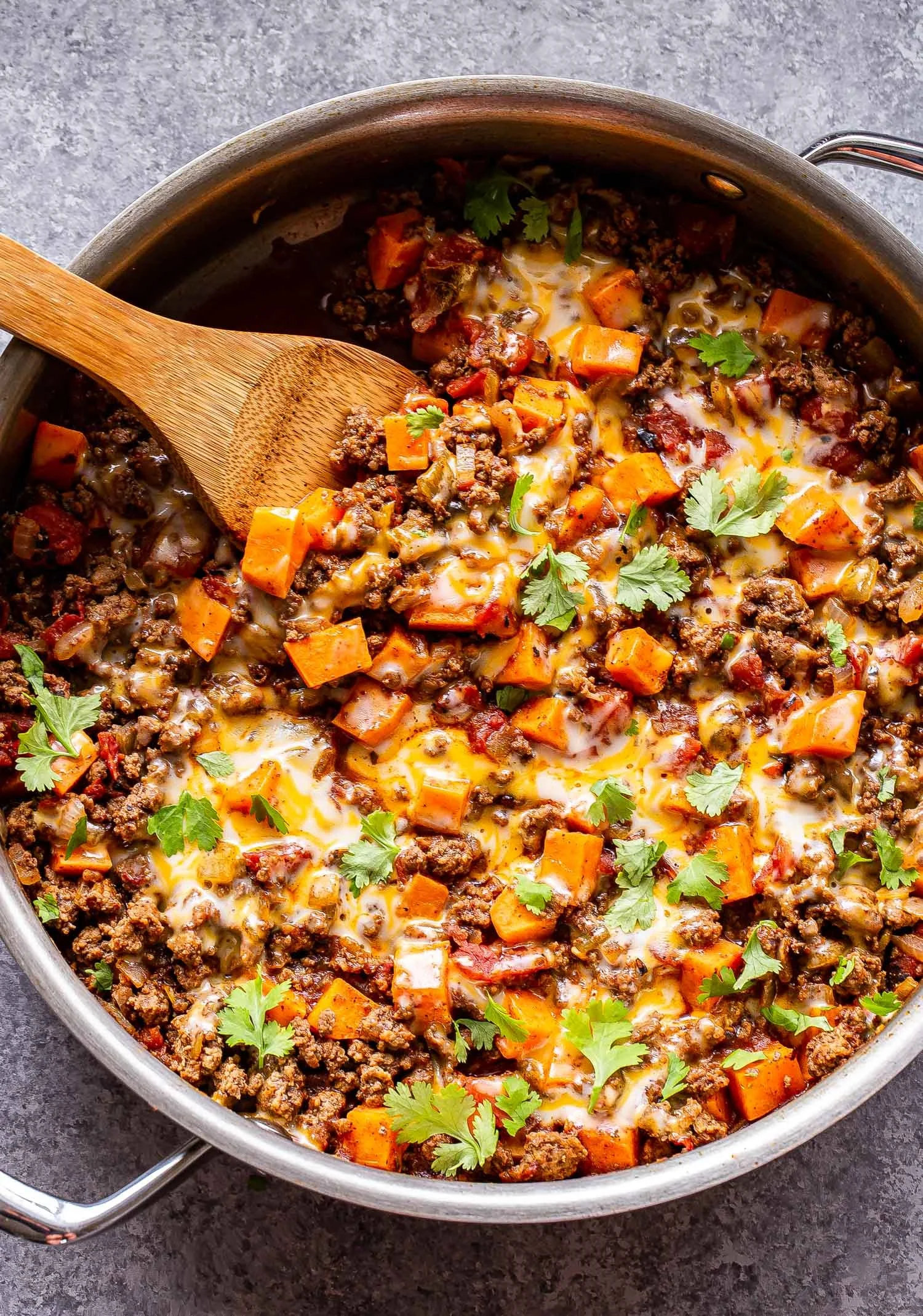 Southwest Beef and Sweet Potato Skillet