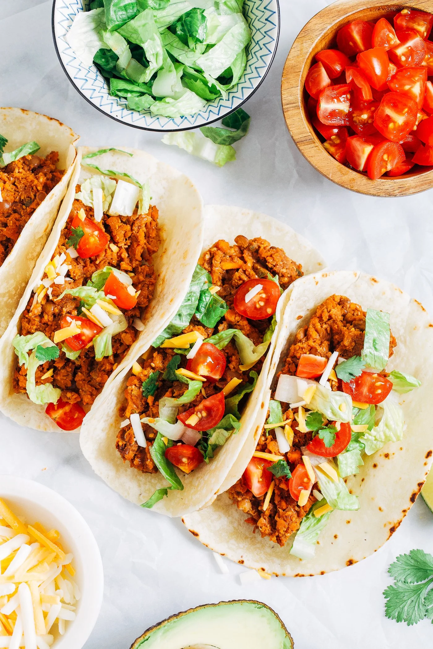 Spiced Lentil Taco Skillet