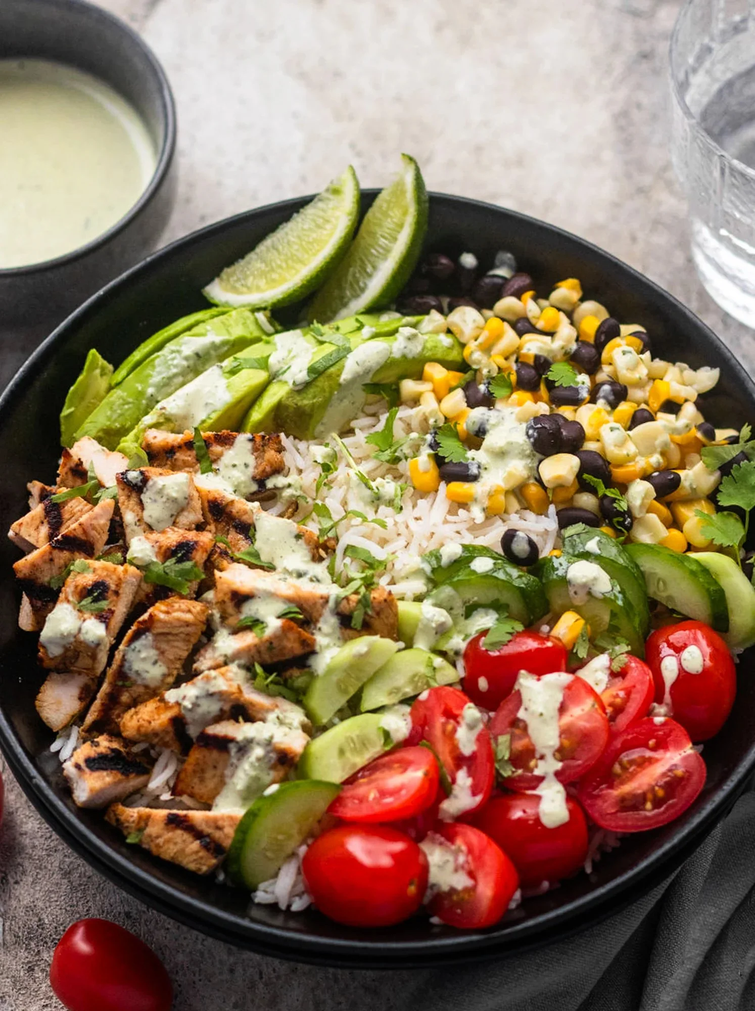 Spicy Green-Chile Chicken Bowls