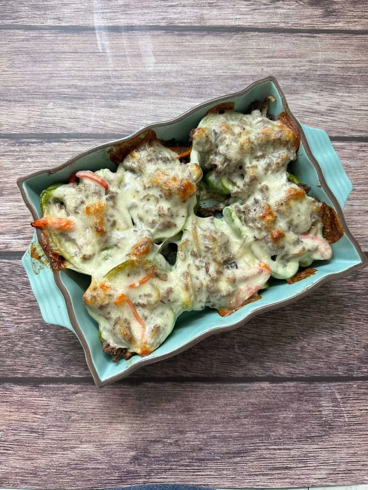 Steak and Cheese Stuffed Peppers