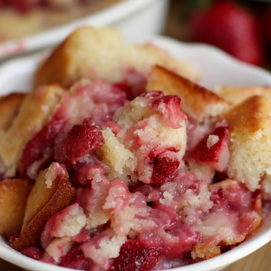 Strawberry Cobbler Made Fresh