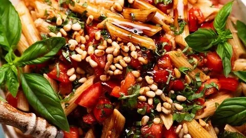 Summer Bruschetta Pasta Salad