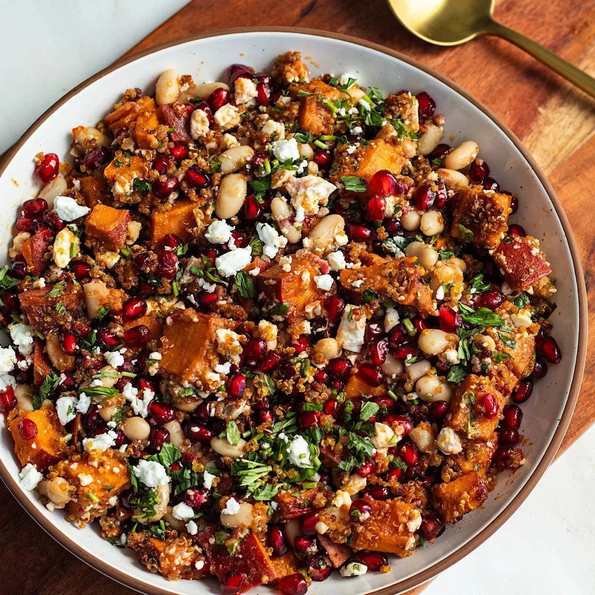 Sweet Potato White Bean Quinoa Salad
