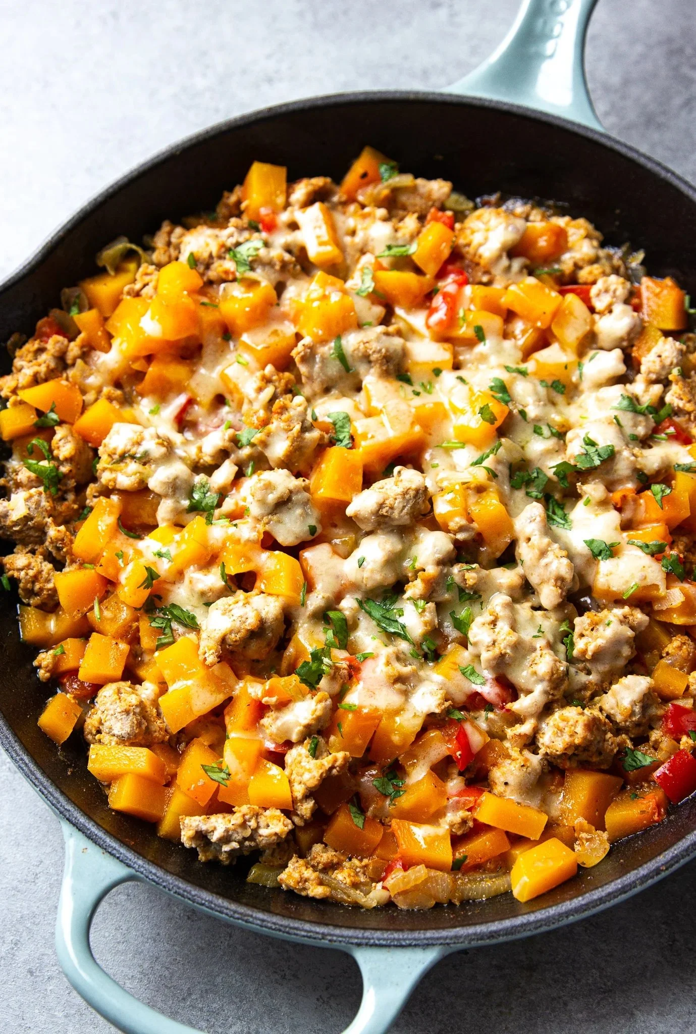 Turkey and Butternut Squash Skillet