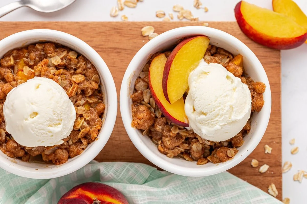 Two-Serving Peach Crisp