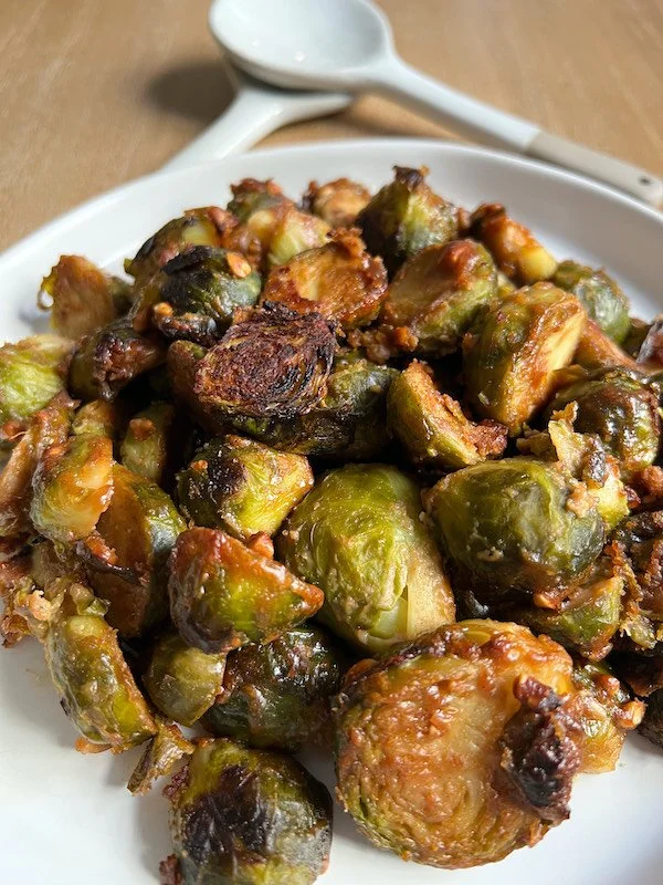 Ultimate Vegan Baked Brussels Sprouts