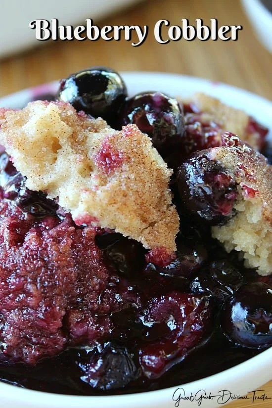 Warm Blueberry Cobbler Delight